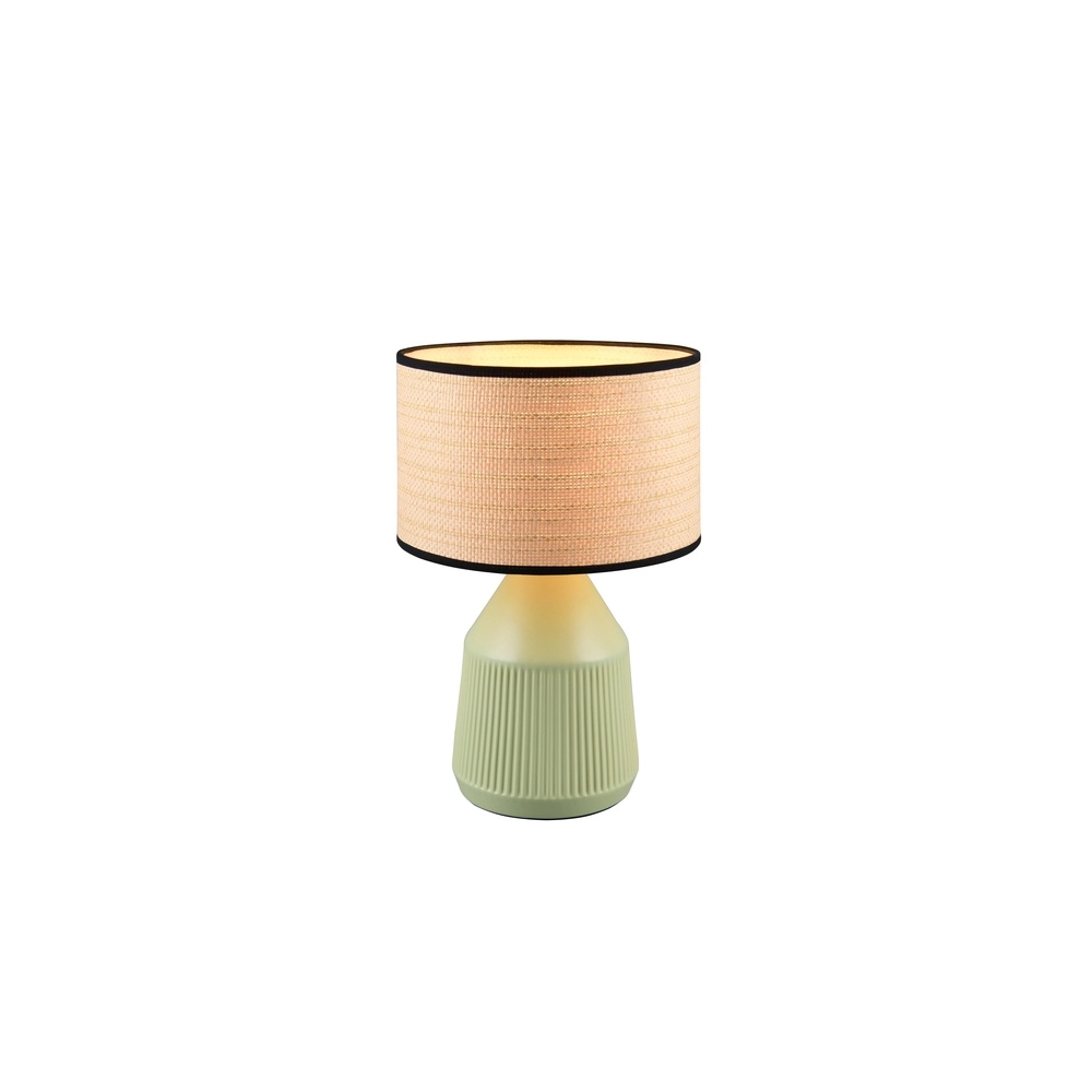 Tafellamp Formentera Ø 28cm groen Trio 4017807678130