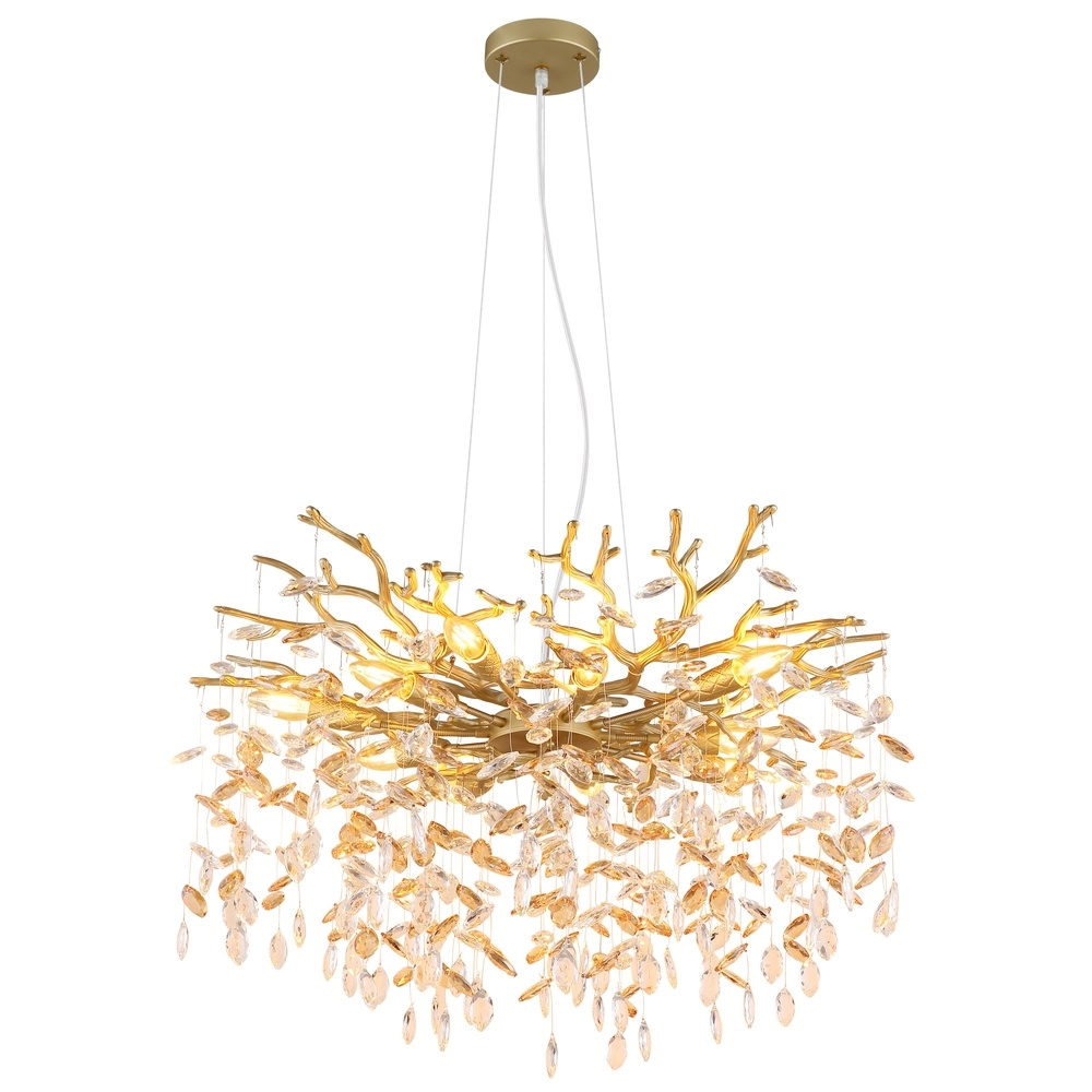 Hanglamp Queena goud Ø 80cm
