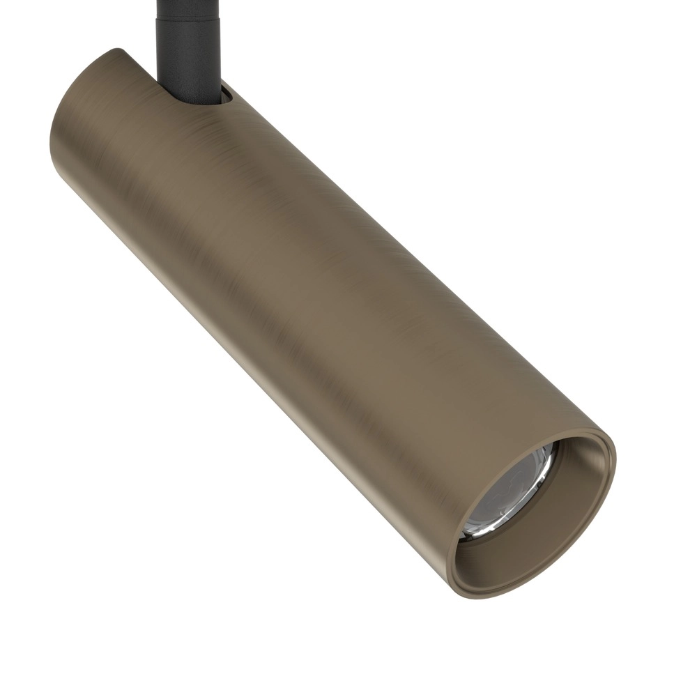 Opbouwspot Valproto 2-lichts zwart met brons Eglo 9008606392063