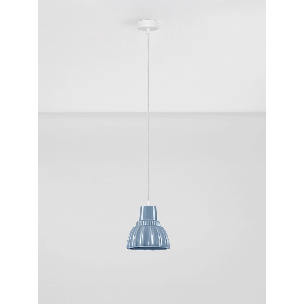 Hanglamp Picco wit met blauw Lyora 5212017495372