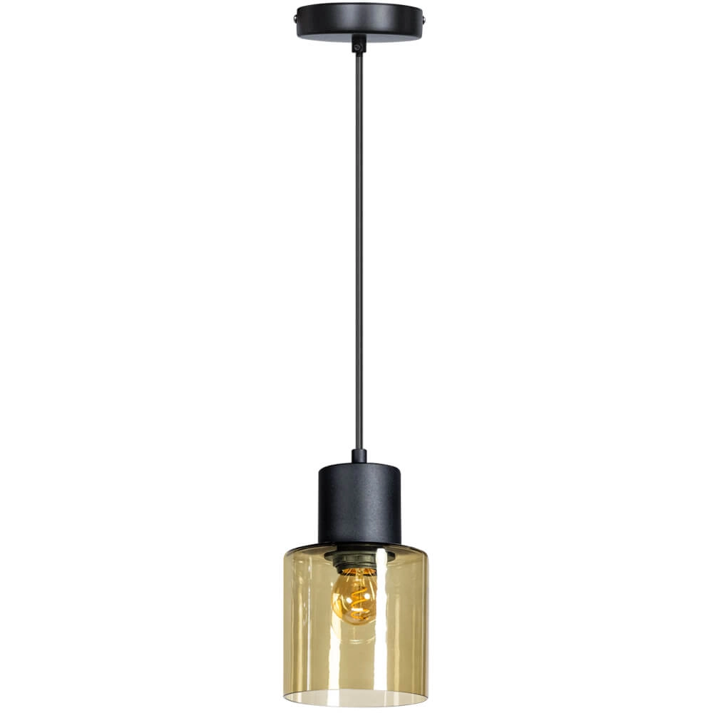 Glazen hanglamp Sledge Glass amber glas