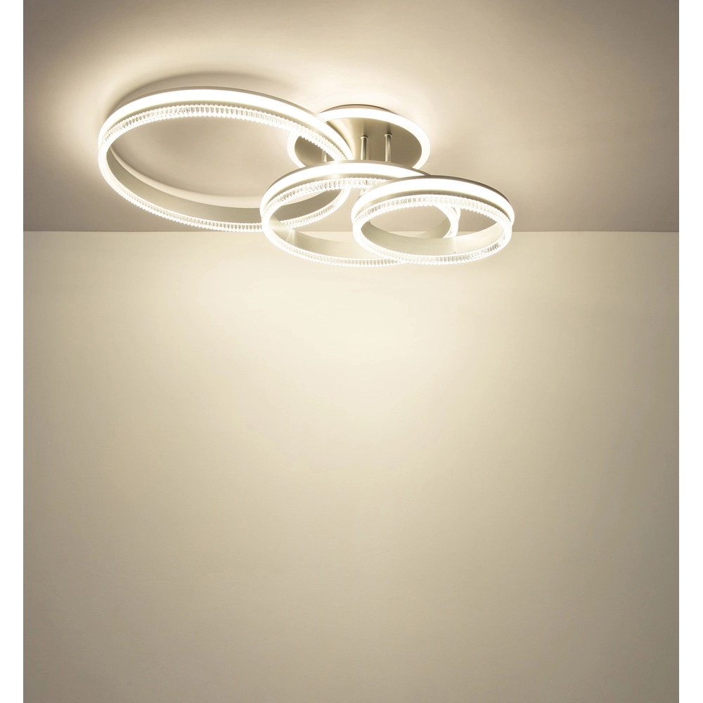 Plafondlamp Francine gunmetal 3 ringen Globo 9007371589630