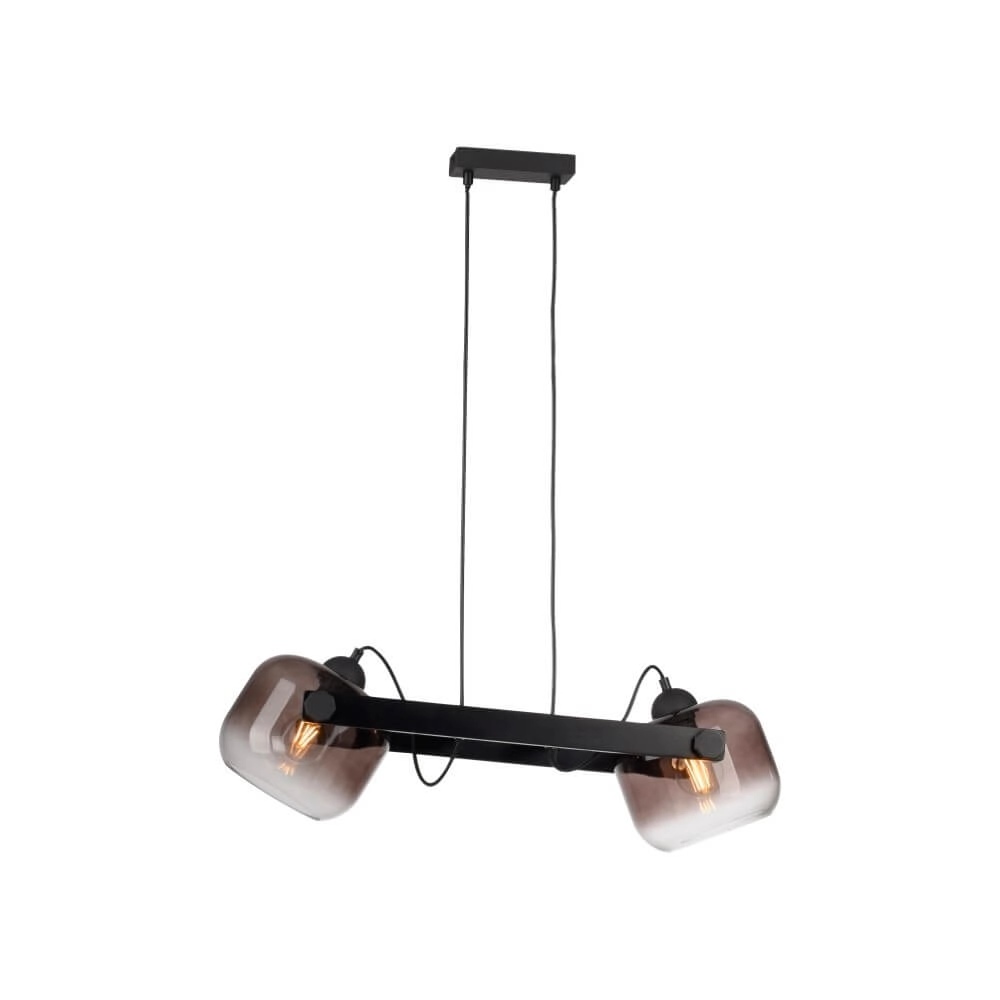 Hanglamp Cup 2.0 2-lichts smoke glas