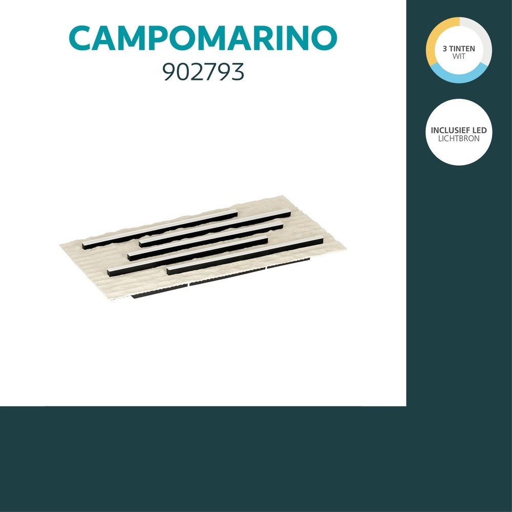 Plafondlamp Campomarino zand bruin 60cm Eglo 9008606409112