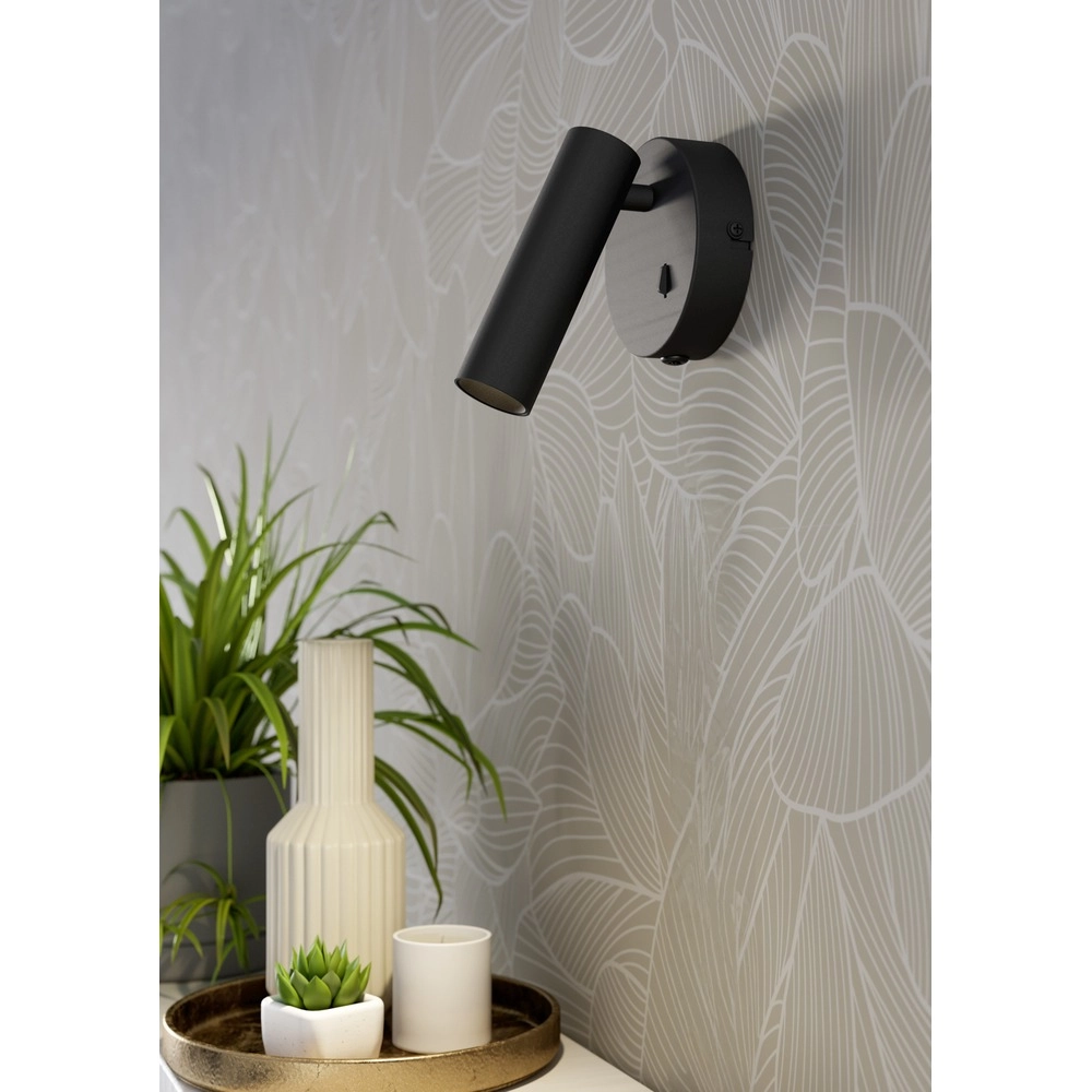 Opbouwspot Valproto zwart Eglo 9008606392025
