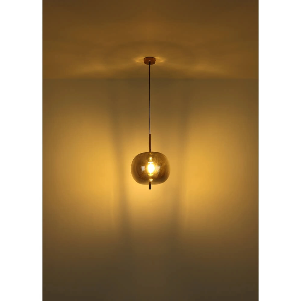 Gouden hanglamp Blacky I enkel Ø 30cm Globo 9007371422036