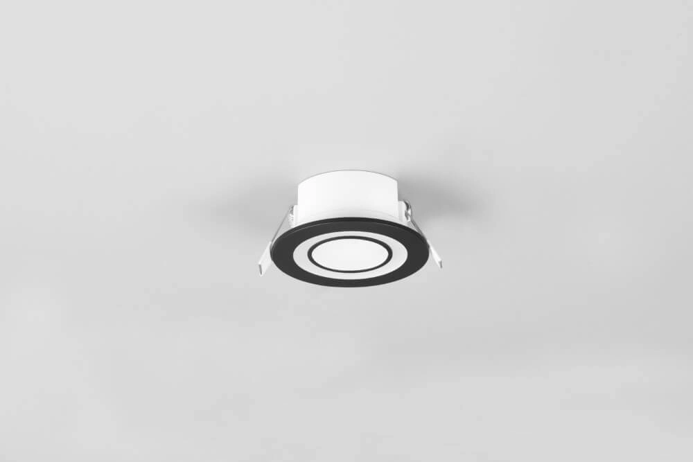 Inbouwverlichting Core 8,2cm zwart Trio 4017807504132