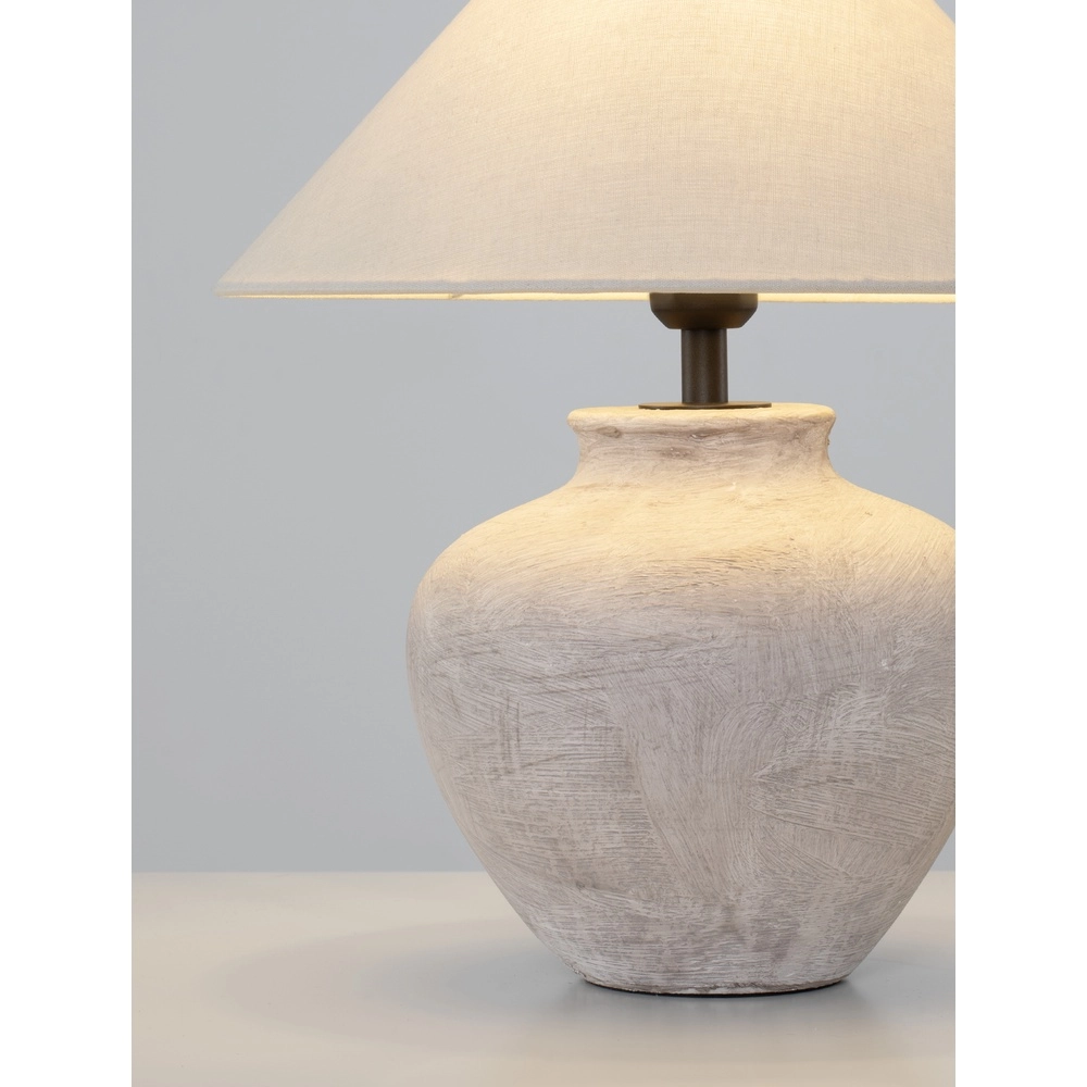 Tafellamp Lupe beige keramiek Lyora 5212017477880