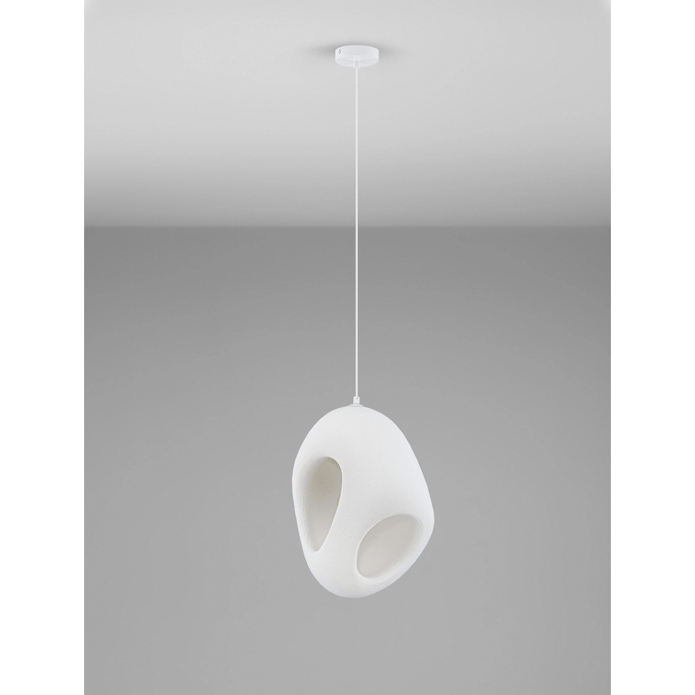 Natuurlijke hanglamp Tempus wit 40cm Lyora 5212017460875