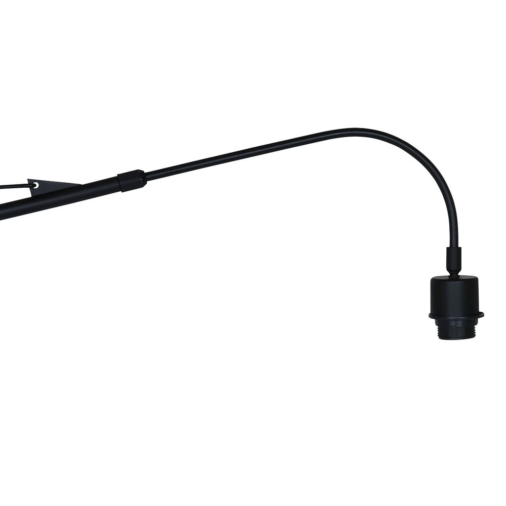 Muurlamp Elegant Classy zwart met rotan kap Steinhauer 8712746182439