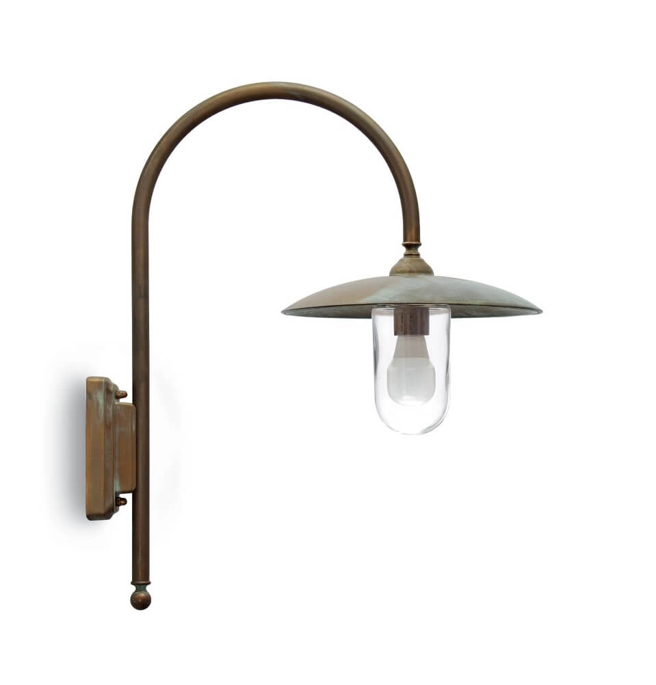 Landelijke wandlamp Transimeno verouderd messing