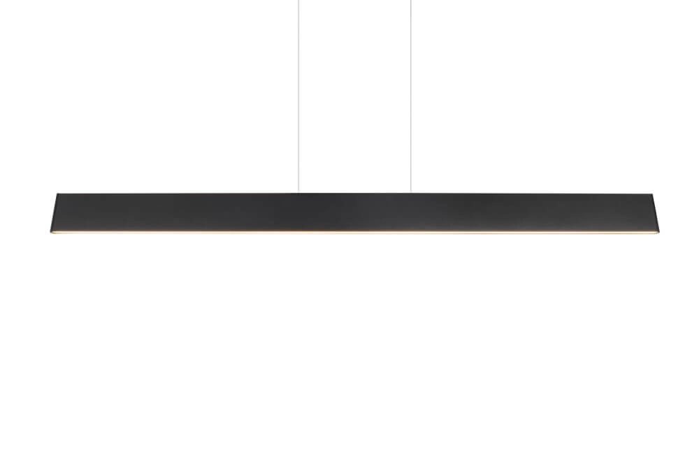 Led kantoor hanglamp Galway 150cm - zwart Trio 4017807616668