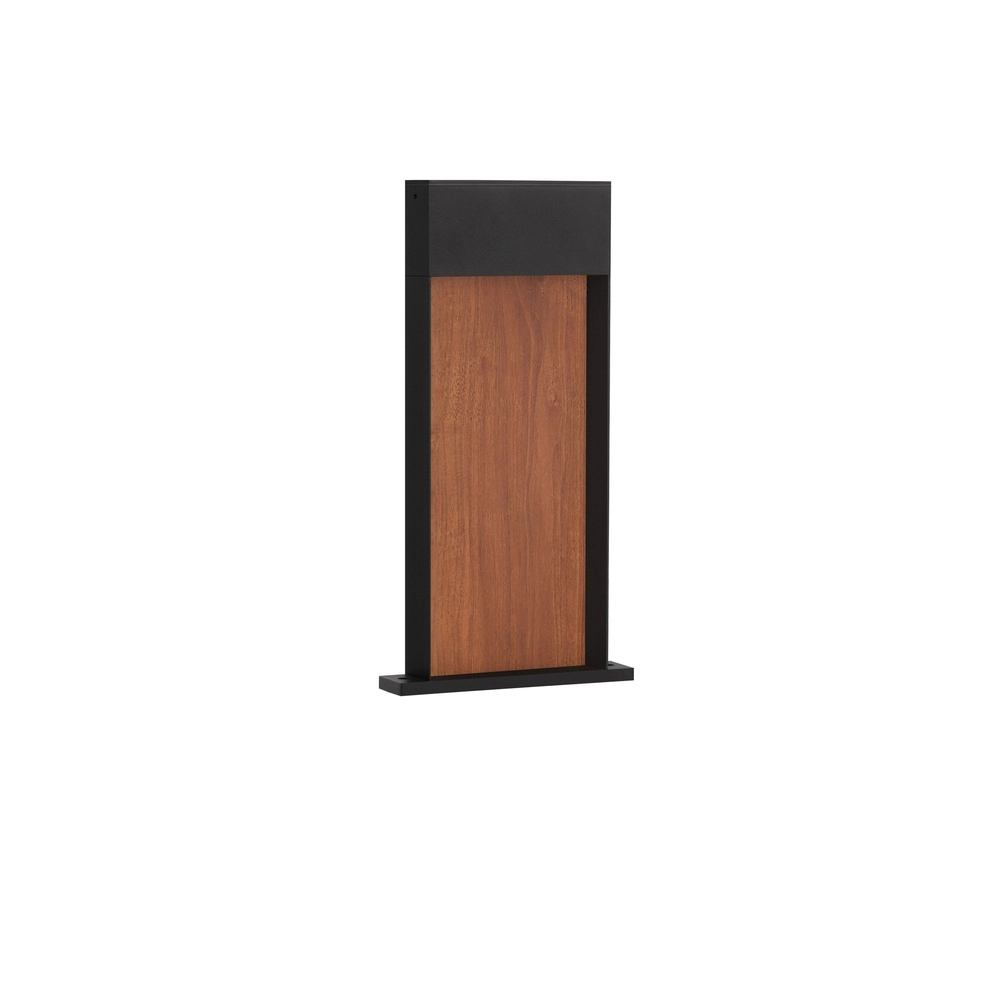 Design tuinlamp Noray zwart met hout 40cm - 3000K Lyora 5212063504325