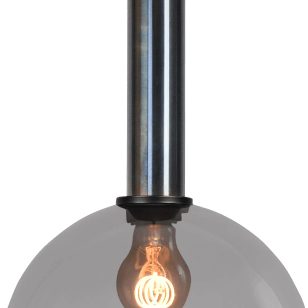 Hanglamp Ø 25cm Bella 2 Dappled oil met smoke glas Masterlight 8718121334219