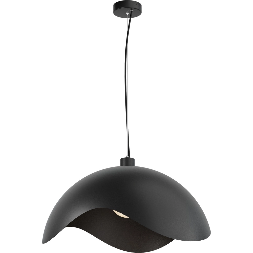 Design hanglamp Volta Ø60cm - golvend - zwart