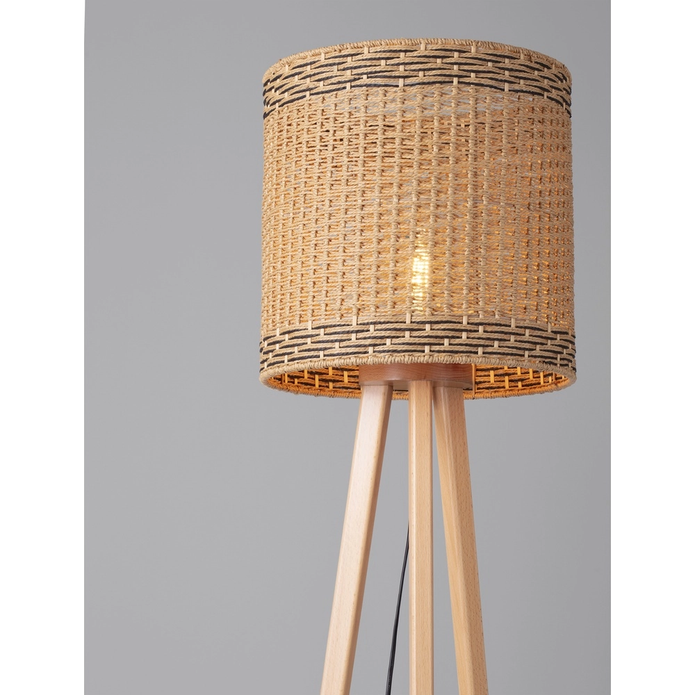 Vloerlamp Plette rotan Lyora 5212017453006