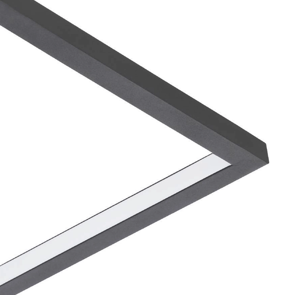Instelbare led plafondlamp Gafares vierkant - zwart Eglo 9008606241026
