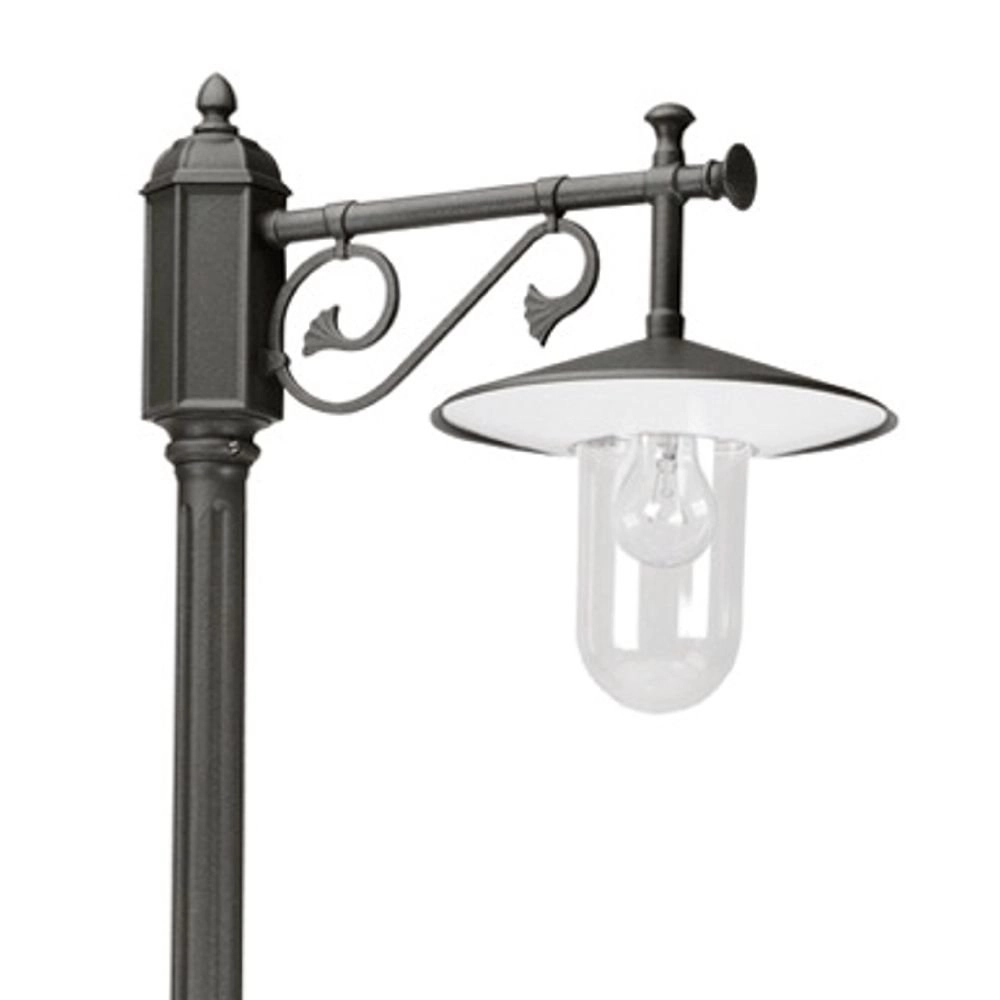Klassieke tuinlamp Louvre 1-lichts - zwart KS verlichting 8714732722940