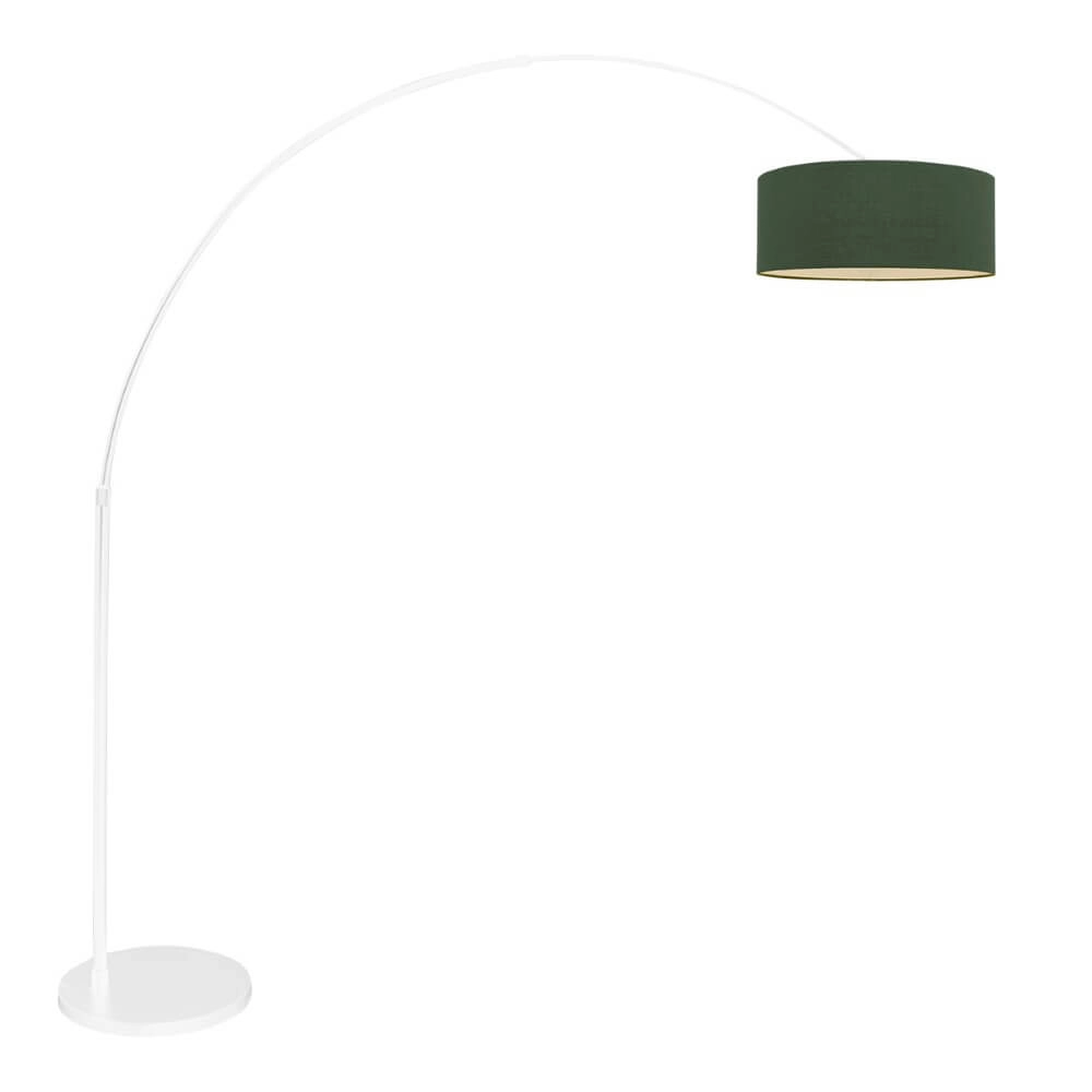 Groene booglamp Sparkled met velvet kap