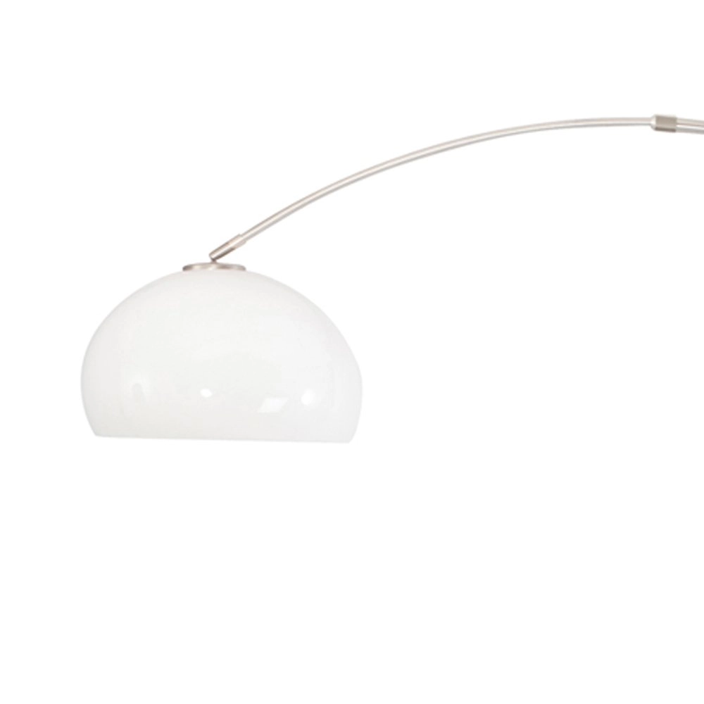 Arc lamp Stresa Rvs met witte lampenkap Steinhauer 8712746092882