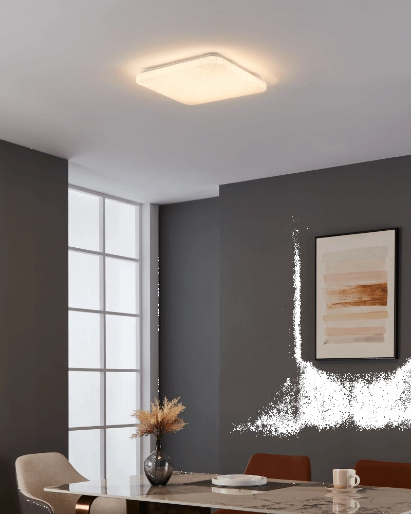 Moderne plafondlamp Rende vierkant Eglo 9008606245109