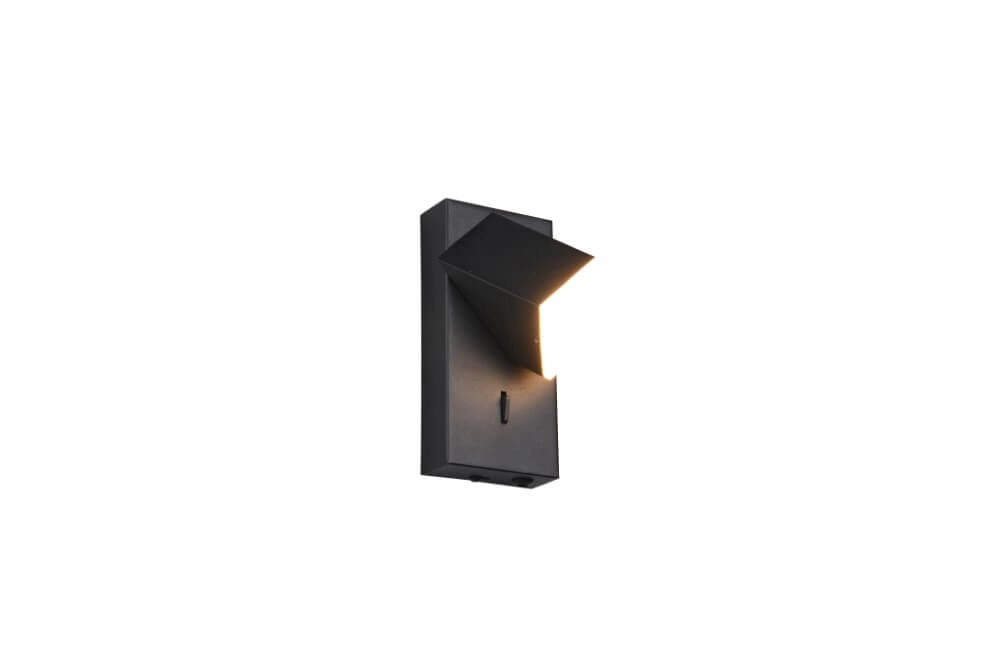 Wandspot zwart Raglan met schakelaar Trio 4017807614749