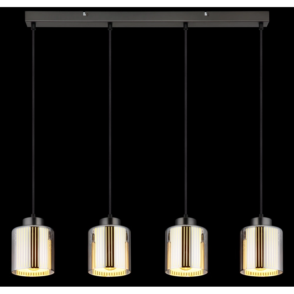 Design hanglamp Felicia gunmetal 4-lichts Globo 9007371525966