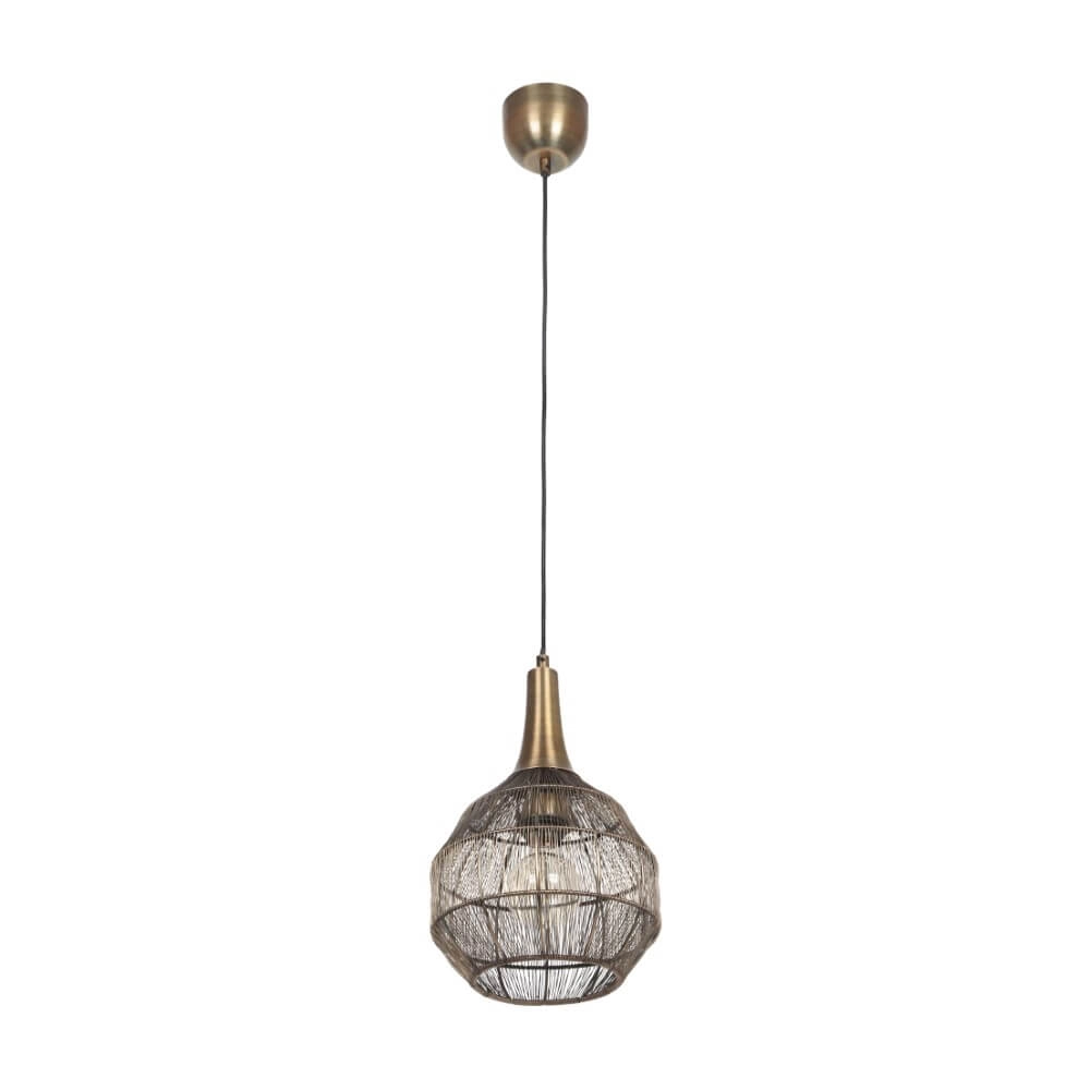 Ronde hanglamp Soraya Ø 26cm - brons Trio 4017807617481