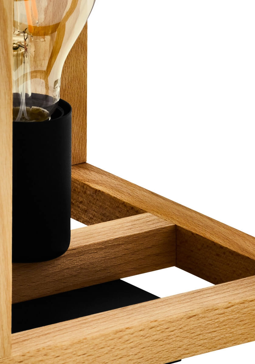 Houten tafellamp Blackcrown 1 Eglo 9002759321475