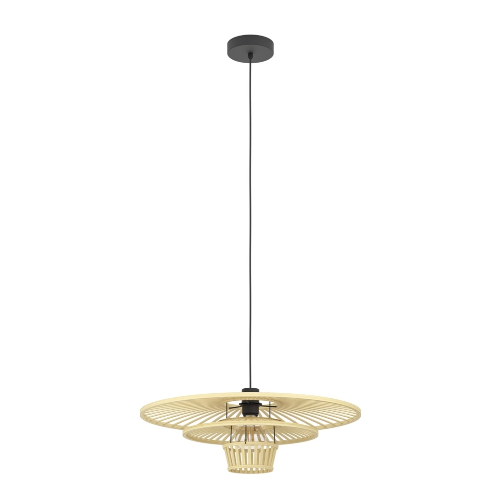Houten hanglamp Lydney Ø 57cm