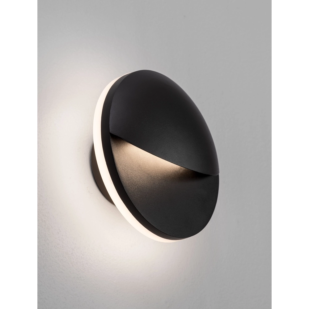 Strakke wandlamp Pan antraciet