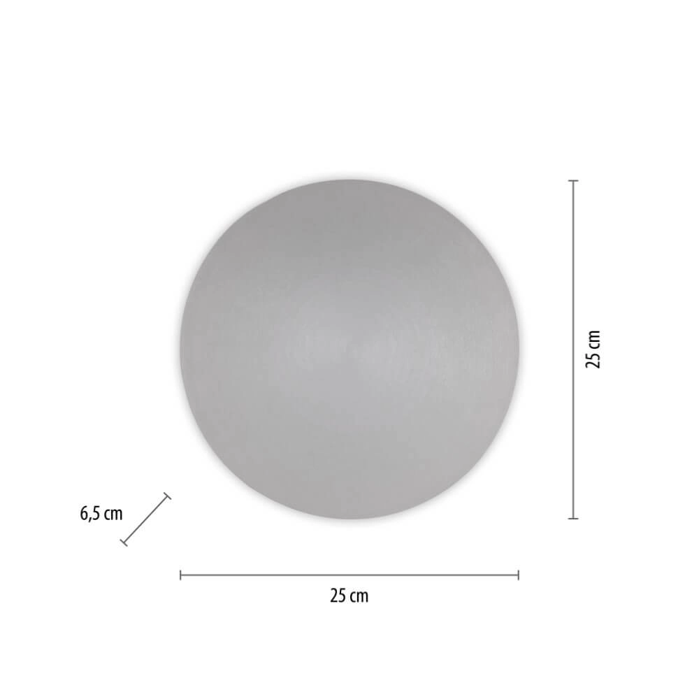 Design wandlamp Akku Puntua Ø 25cm grijs Paul Neuhaus 4012248372517
