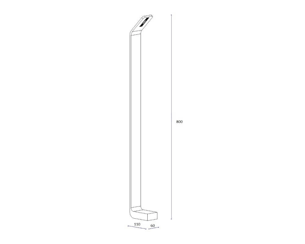 Led pad verlichting Koloa 80cm Artdelight 8719831730117