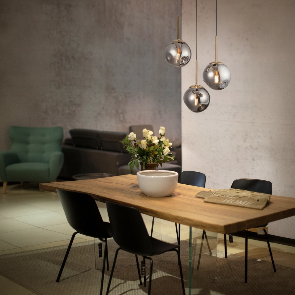 Hanglamp Spada 3-lichts grijs met goud