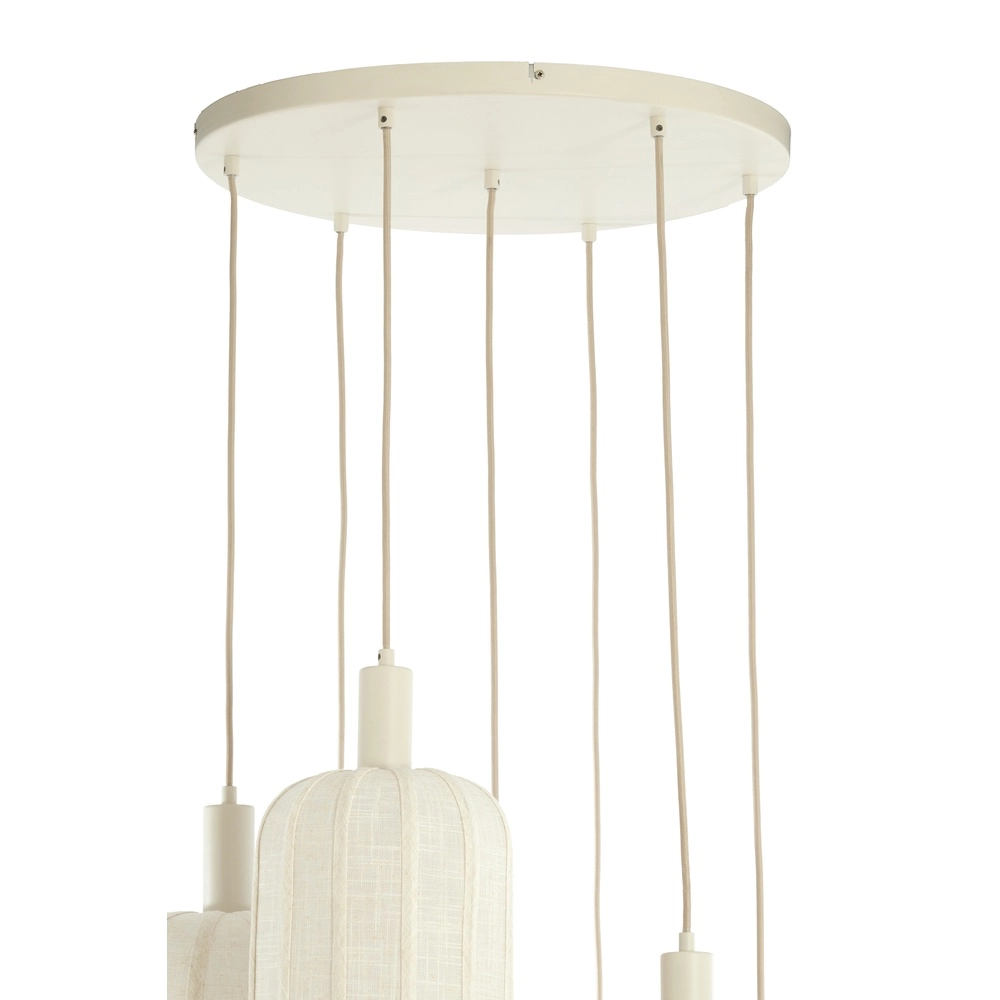 7L vide hanglamp Tufia linnen crème Light & Living 8717807816759