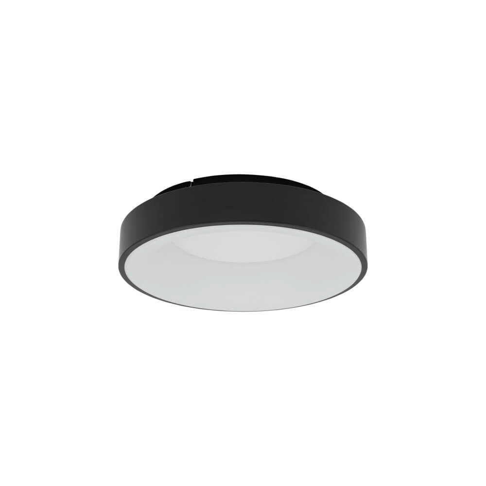 Ronde plafondlamp Nikki Round zwart Ø 38cm