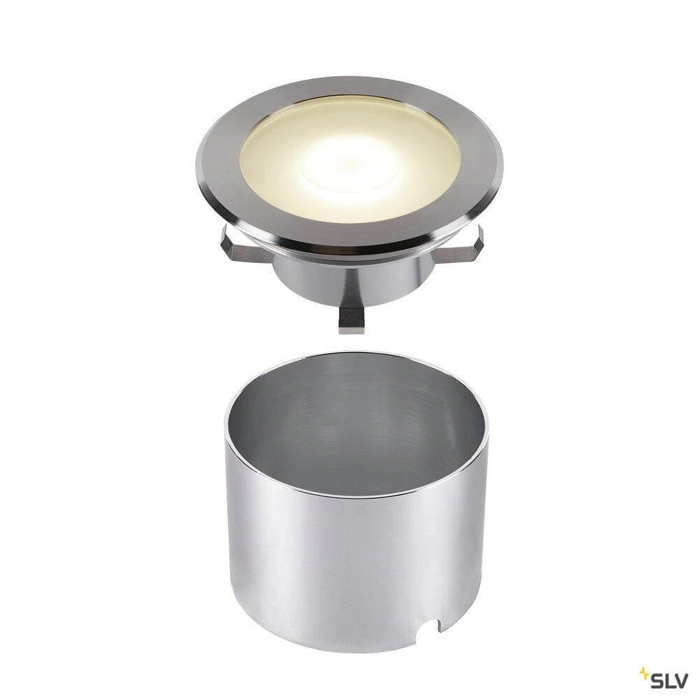 Grote led grondspot Dasar Flat warmwit licht SLV 4024163262071