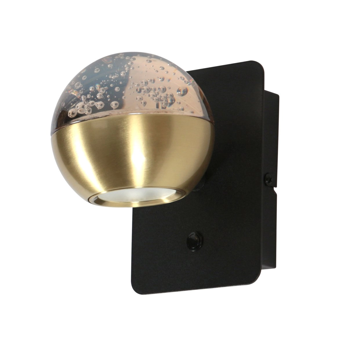 Led wandlamp Belluno messing met glas - dimbaar Steinhauer 8712746183931