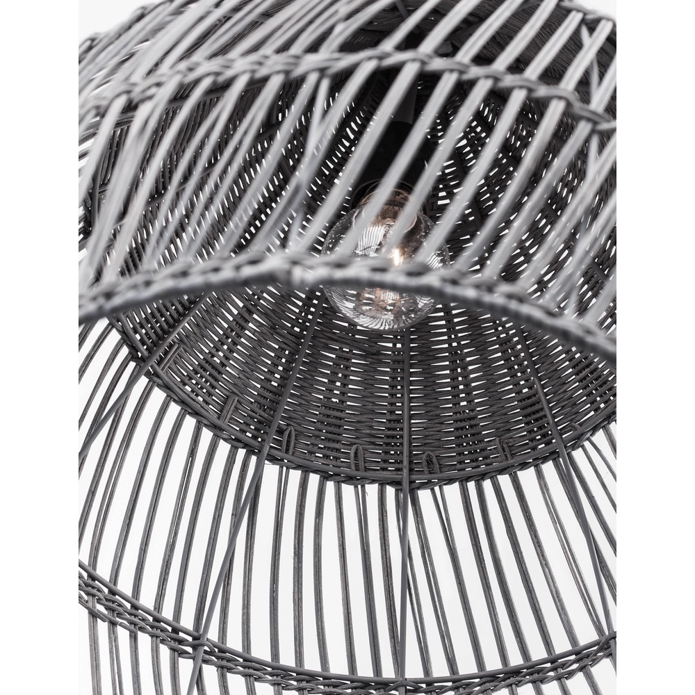 Grijze hanglamp Destin rotan Ø 42cm Lyora 5212017416681