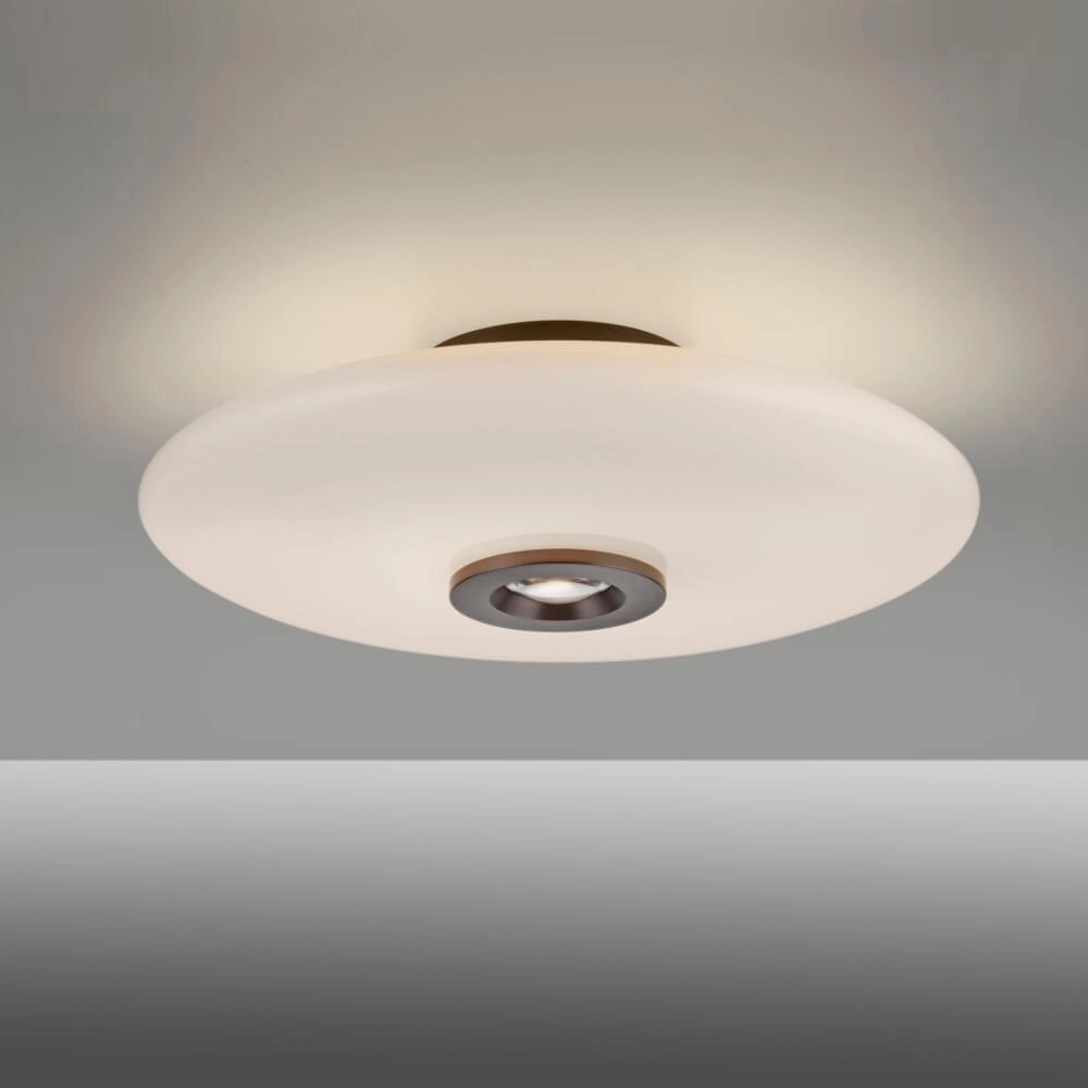 Design plafondlamp Pure Vitrum bruin Paul Neuhaus 4012248382653
