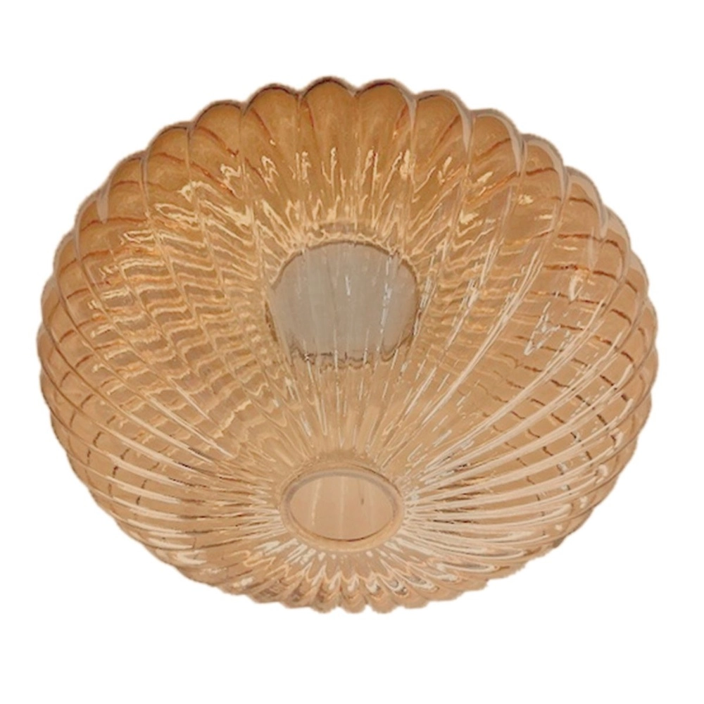 Plafondlamp Bloeba zwart met amber glas Steinhauer 8712746179170