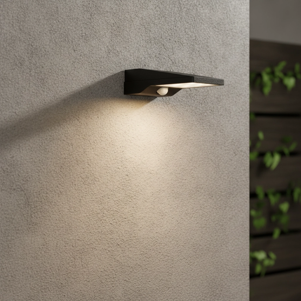 Solar wandlamp Tek zwart