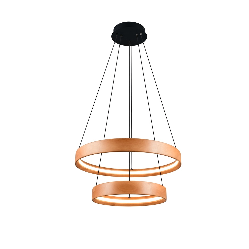 Design hanglamp Lynwood hout Ø 60cm