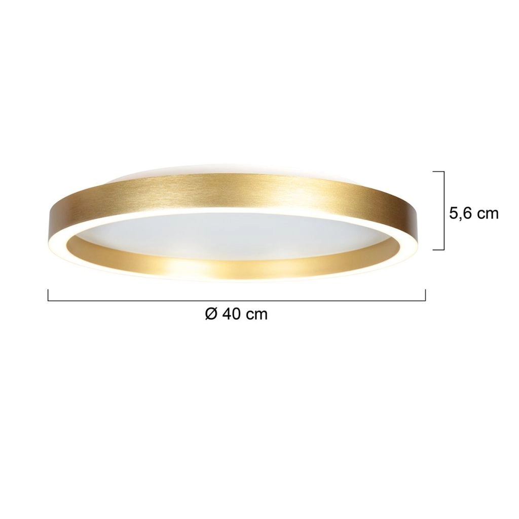 Design plafondlamp Ringlux goud Ø 40cm Steinhauer 8712746180923