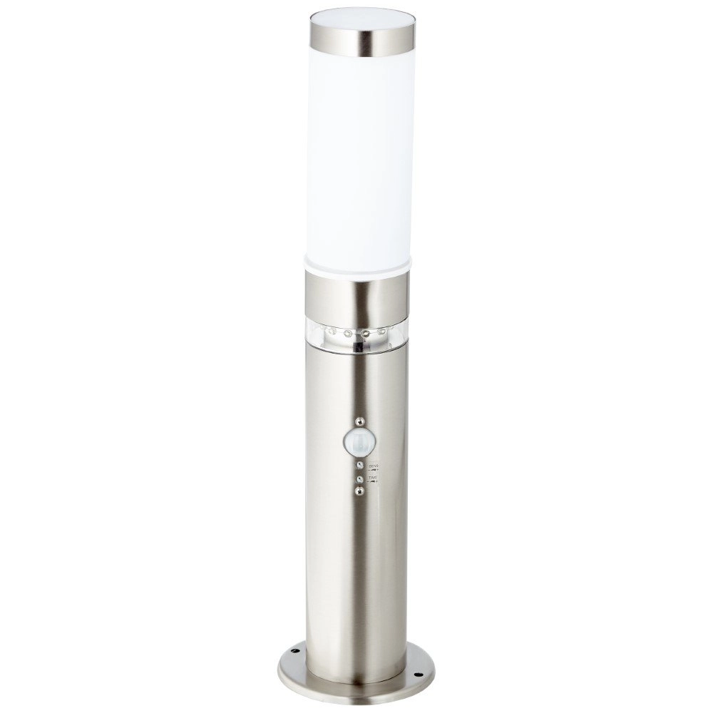 RVS terraslamp Bole met sensor