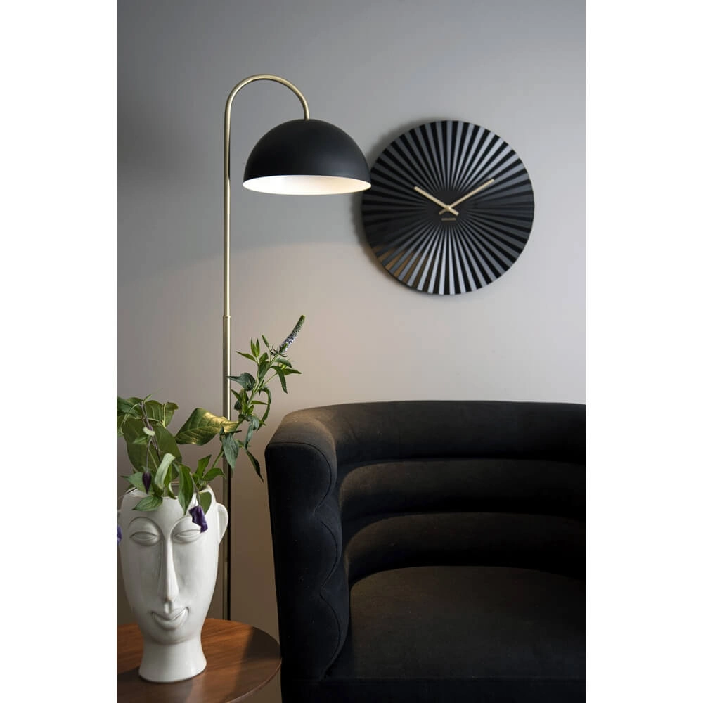 Wandklok Sensu zwart - Ø 40cm Karlsson 8714302613470