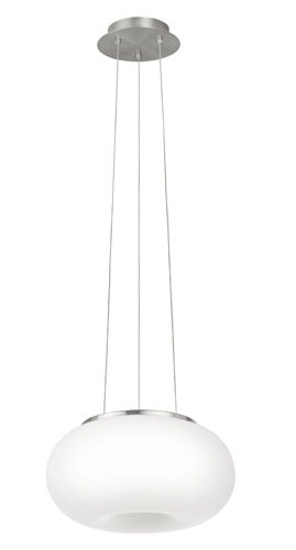 Hanglamp Optica 28cm nikkel met wit Eglo 9002759868130