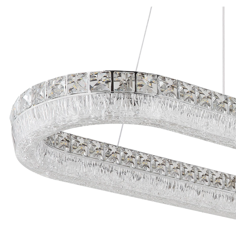 Hanglamp Laurel ovaal chroom Globo 9007371572779