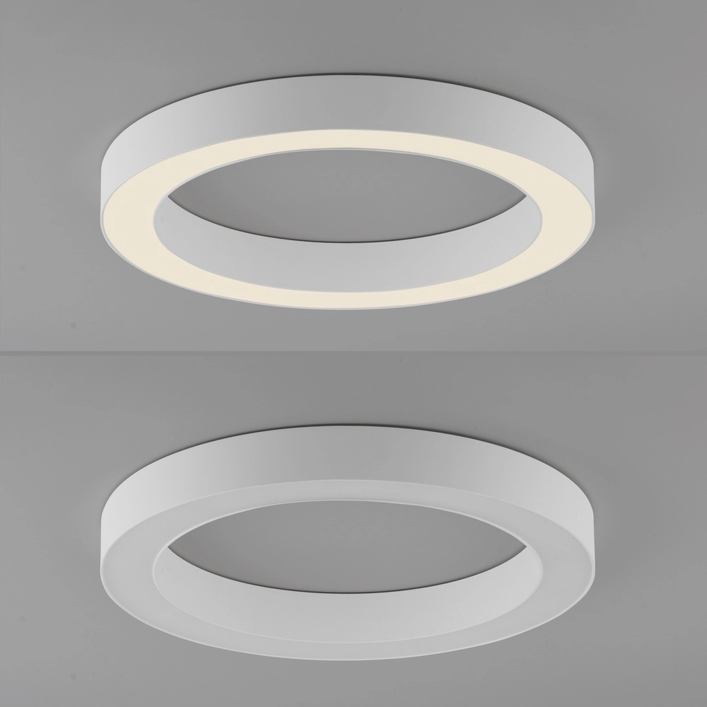 Strakke led plafondlamp Pure Lines Round Ø 35cm - wit Paul Neuhaus 4012248395226