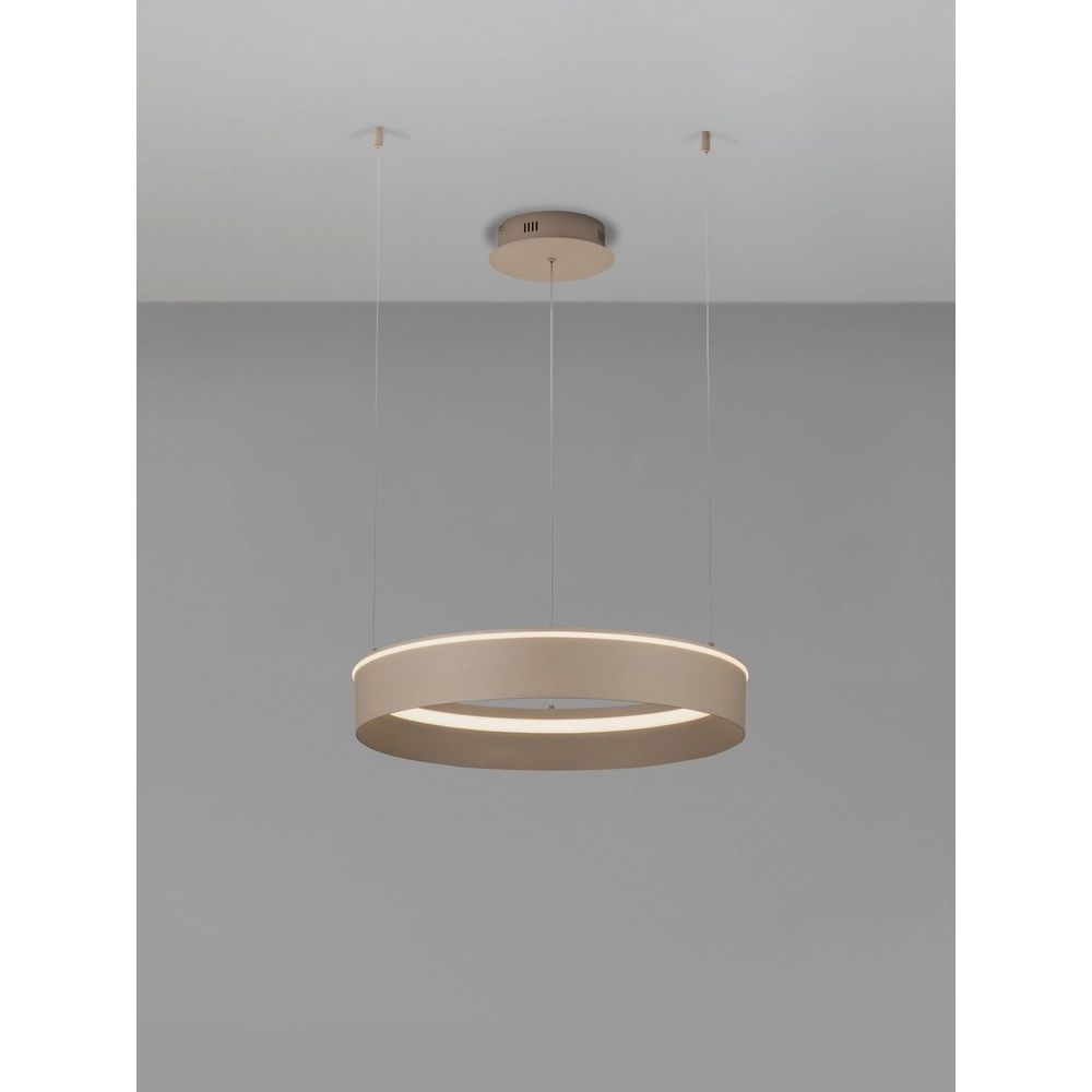 Moderne hanglamp Olivia zand bruin Ø 60cm Lyora 5212017494184